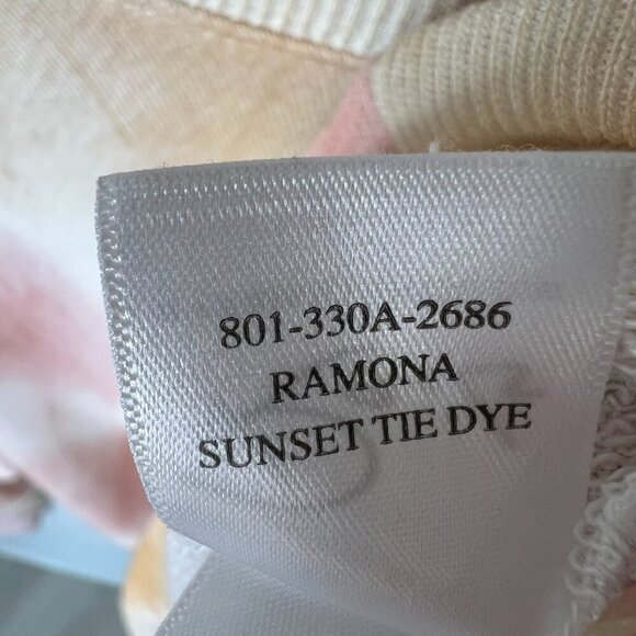 Rails Sweatshirt Womens Size Medium Pink & Orange Ramona Sunset Tie Dye Cotton - Picture 15 of 16